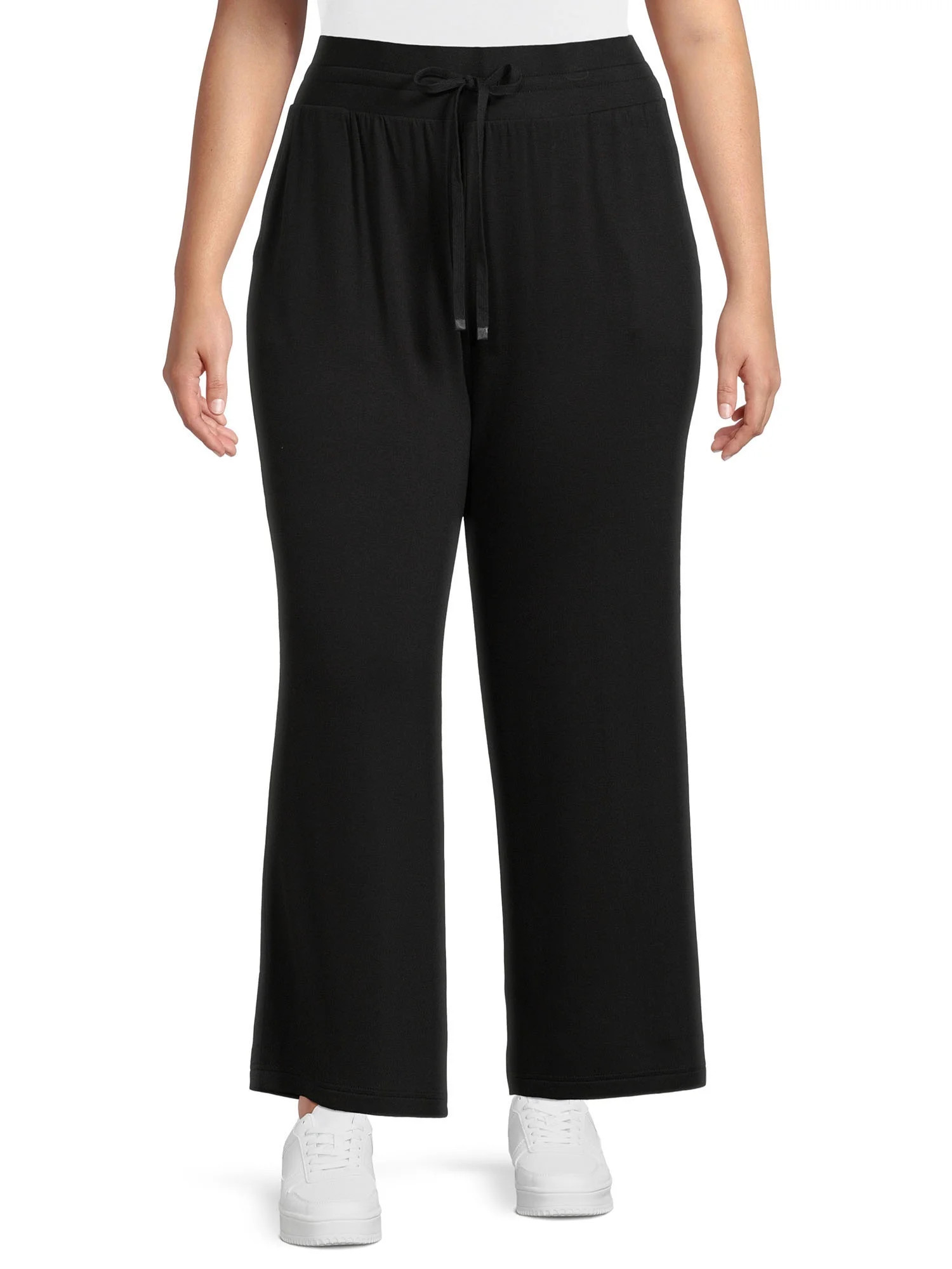 Terra & Sky Women's Plus Size Knit Pants | Walmart (US)