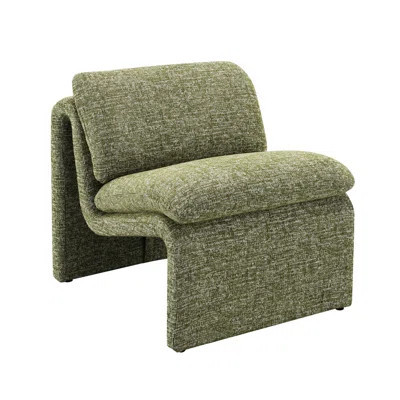 Luxury Accent Chair - Boucle, Foam Filled, Elegant Curve Contemporary Seat Curved, Modern | Wayfair North America