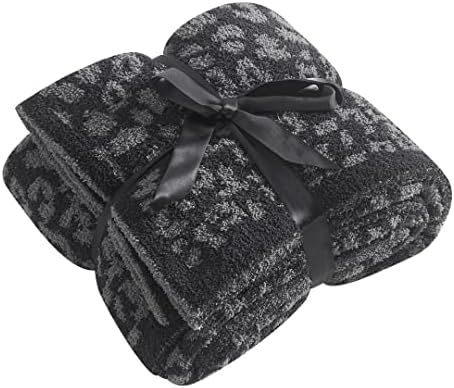 Adory Sweety Fleece Knit Throw Blanket Double-Sided Leopard Lightweight Cozy Microfiber Super Soft T | Amazon (US)