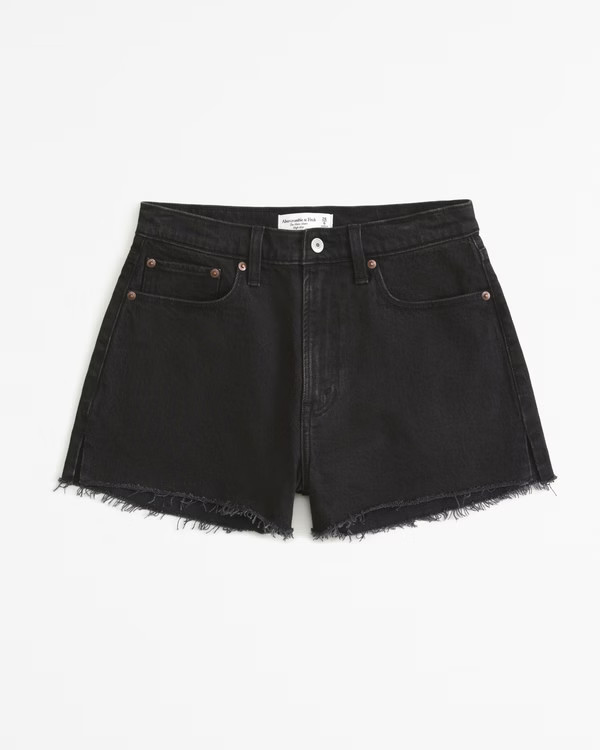 Curve Love High Rise Mom Short | Abercrombie & Fitch (US)