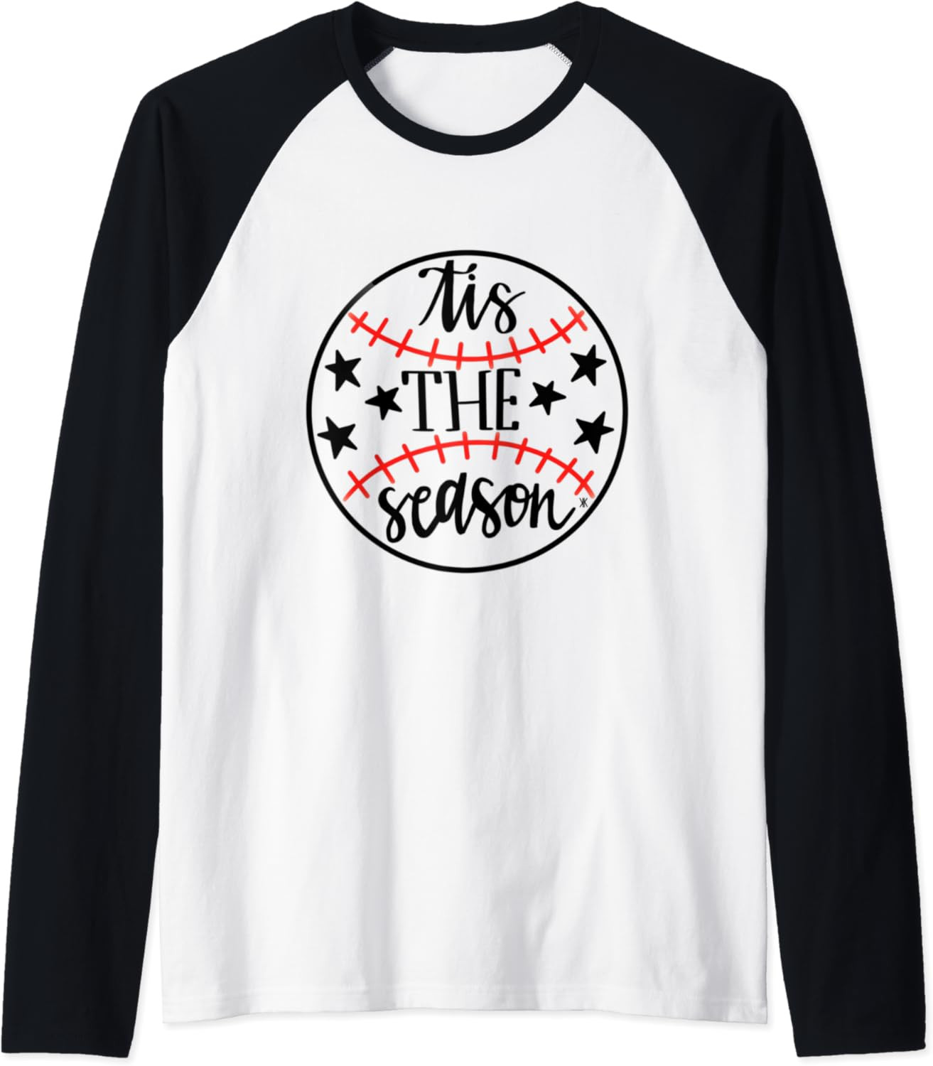 'Tis The Season Baseball Raglan Baseball Tee | Amazon (US)