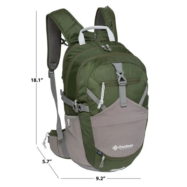 Outdoor Products Trail Break 18 Ltr Hydration Pack, with 3-Liter Reservoir, Green, Unisex | Walmart (US)