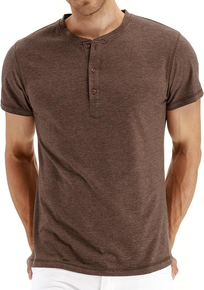 Sailwind Mens Henley Short Sleeve T-Shirt Cotton Casual Shirt | Amazon (US)