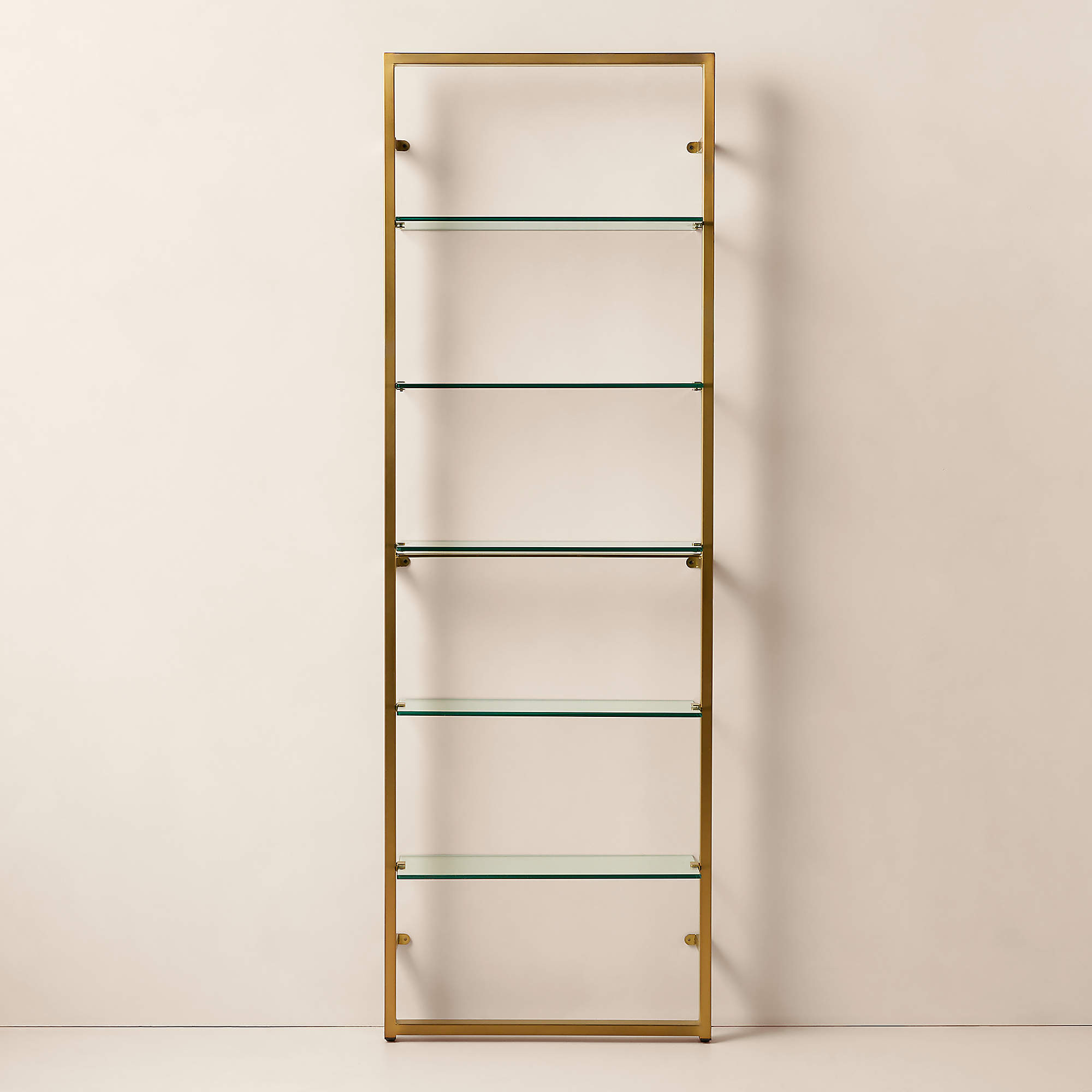 Tesso Modern Brass Metal Wall Mount Bookshelf + Reviews | CB2 | CB2