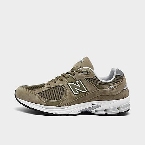New Balance Men's 2002R Casual Shoes in Grey/Olive Size 12.0 Suede | Finish Line (US)