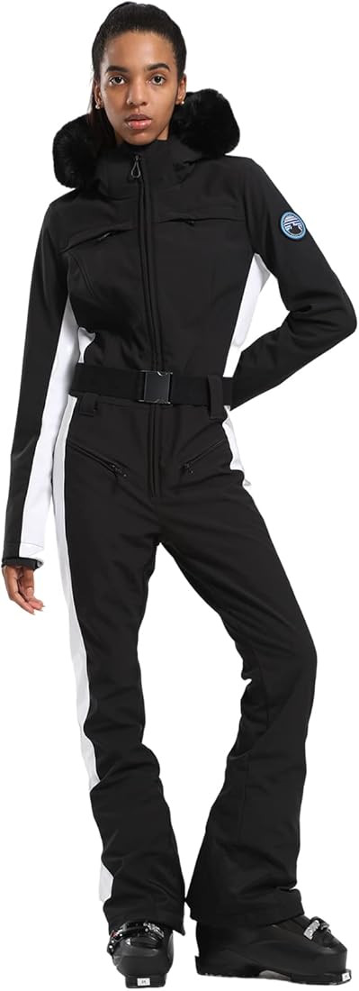 GSOU SNOW Women Ski Suit One Piece Snowsuit Snowboard Slim Insulated Jumpsuit Jacket Waterproof W... | Amazon (US)