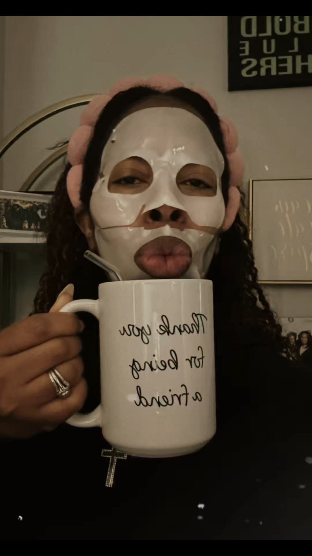 Good morning! Drinking my tea and letting God! 🙏🏾🙏🏾❤️💋 #myfab50s

#LTKBeauty #LTKOver40