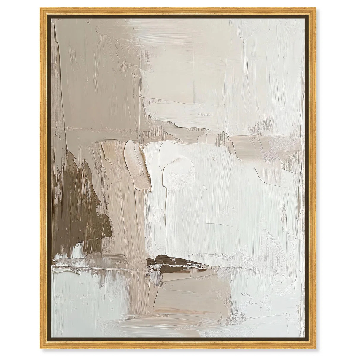 Pale Textured Silence I Canvas Neutral Boho by Art Remedy | Wayfair North America