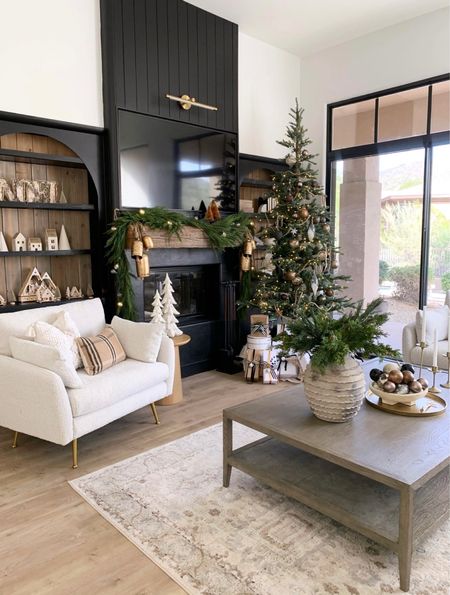 Christmas decorations 
Mantle styling
Holiday decor 
Garlands 
Faux garlands 
Faux Christmas tree

#LTKunder100 #LTKhome #LTKSeasonal