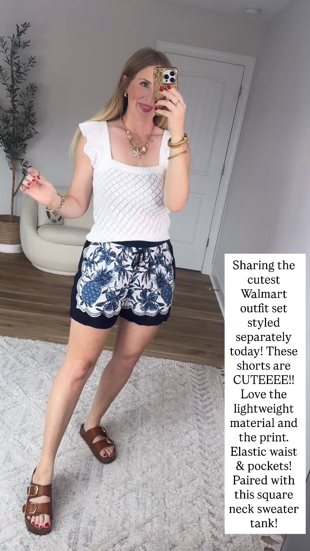 Walmart try on, printed shorts, free assembly, Walmart style

#LTKootd