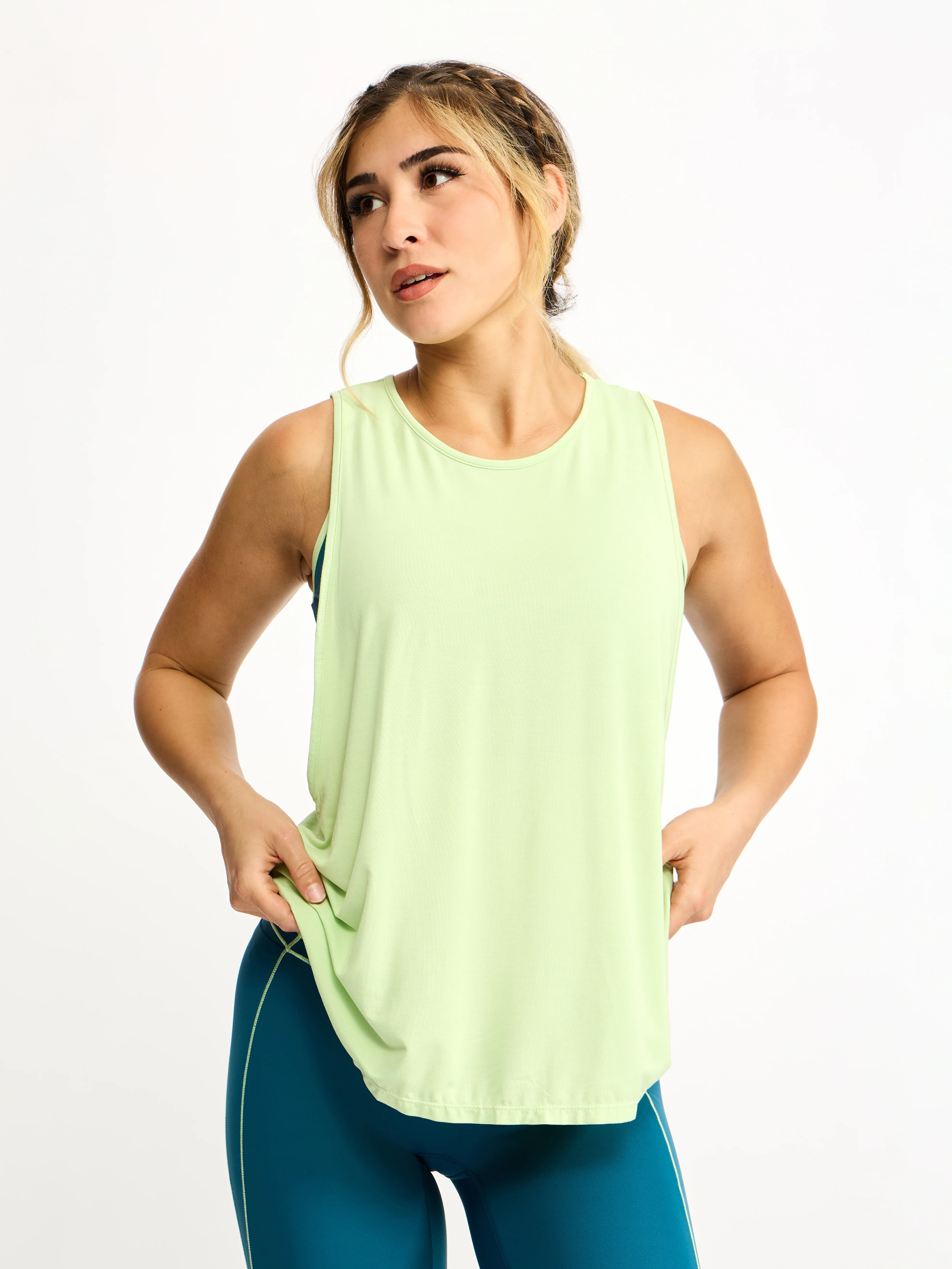 Halo Iris Tank - Lima Bean | Buffbunny Collection