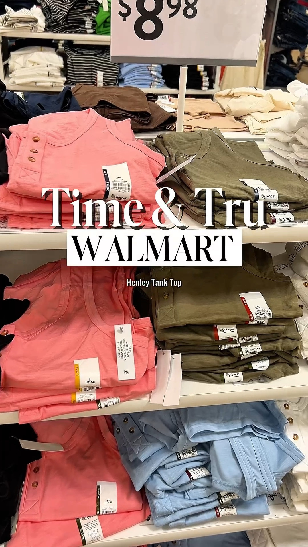 Walmart has the best basics at an affordable price like this Henley tank top.

#LTKootd #LTKvlog