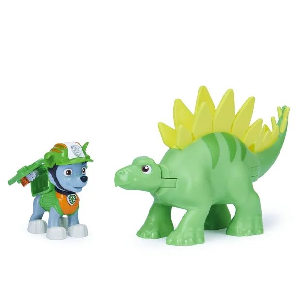 PAW Patrol, Dino Rescue Rocky and Dinosaur Action Figure Set, for Kids Aged 3 and up - Walmart.co... | Walmart (US)