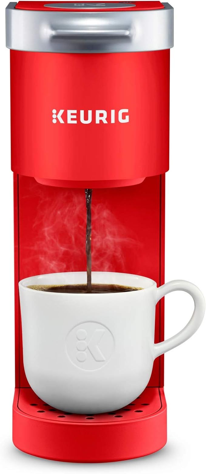 Keurig K-Mini Coffee Maker, Single Serve K-Cup Pod Coffee Brewer, 6 to 12 oz. Brew Sizes, Poppy R... | Amazon (US)