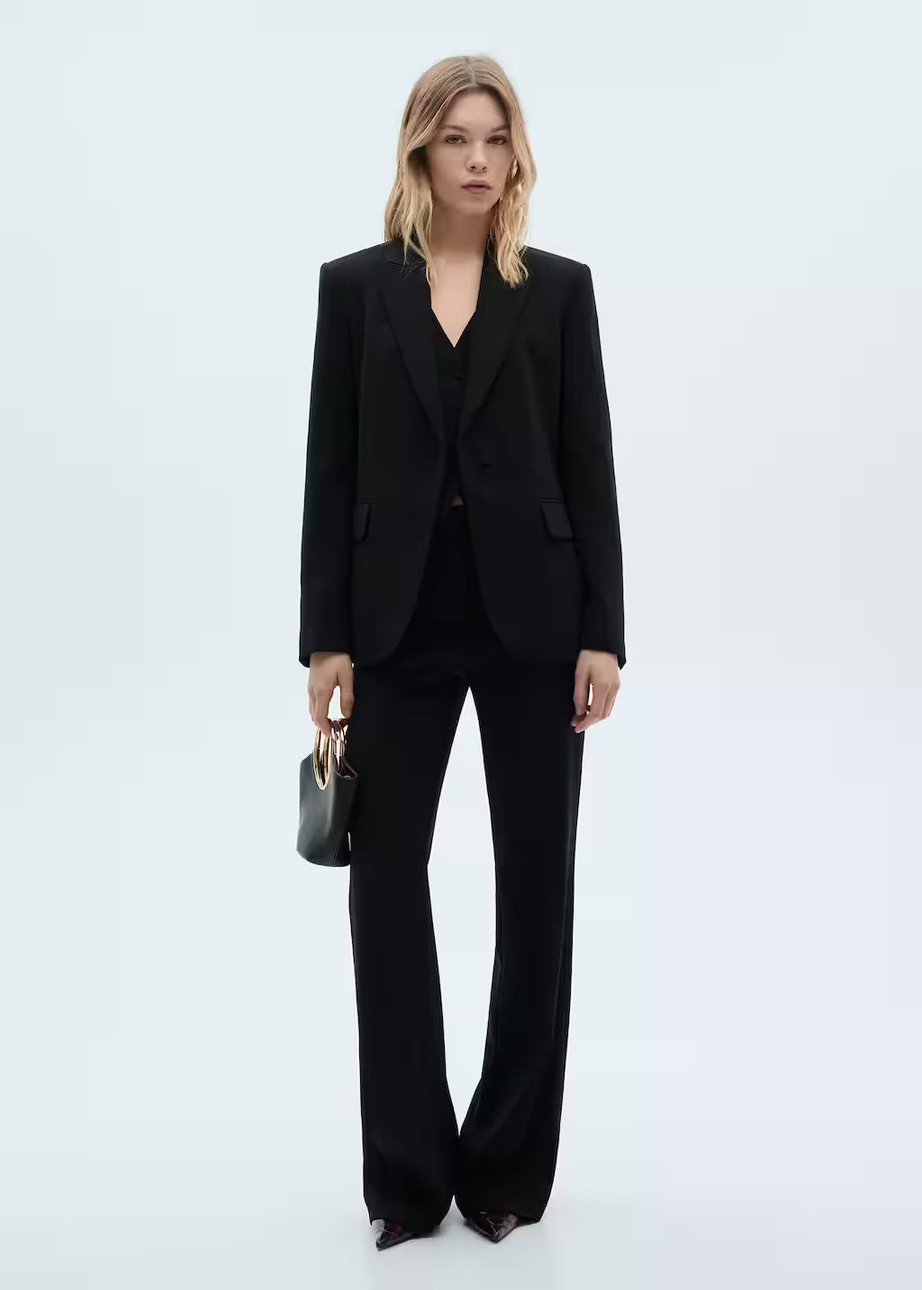 Structured suit jacket black - Woman - S - MANGO | MANGO (UK)