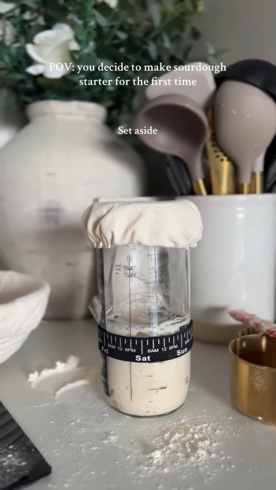 Got the kit from Amazon to make my own sourdough starter and it’s everything I needed as first time sourdough baker! 🍞✨
.
.
.
.
.
#SourdoughStarter #SourdoughFromScratch #HomeBakingJourney #BakingAtHome #BeginnerBaker #SourdoughTips #BreadLovers #HomemadeBread #KitchenDiaries #SourdoughClub #UKBakers #AmazonKitchenFinds #BakingReels #HomeBakerLife #NameMyStarter #Sourdough

#LTKxAmazon #LTKhome #LTKuk