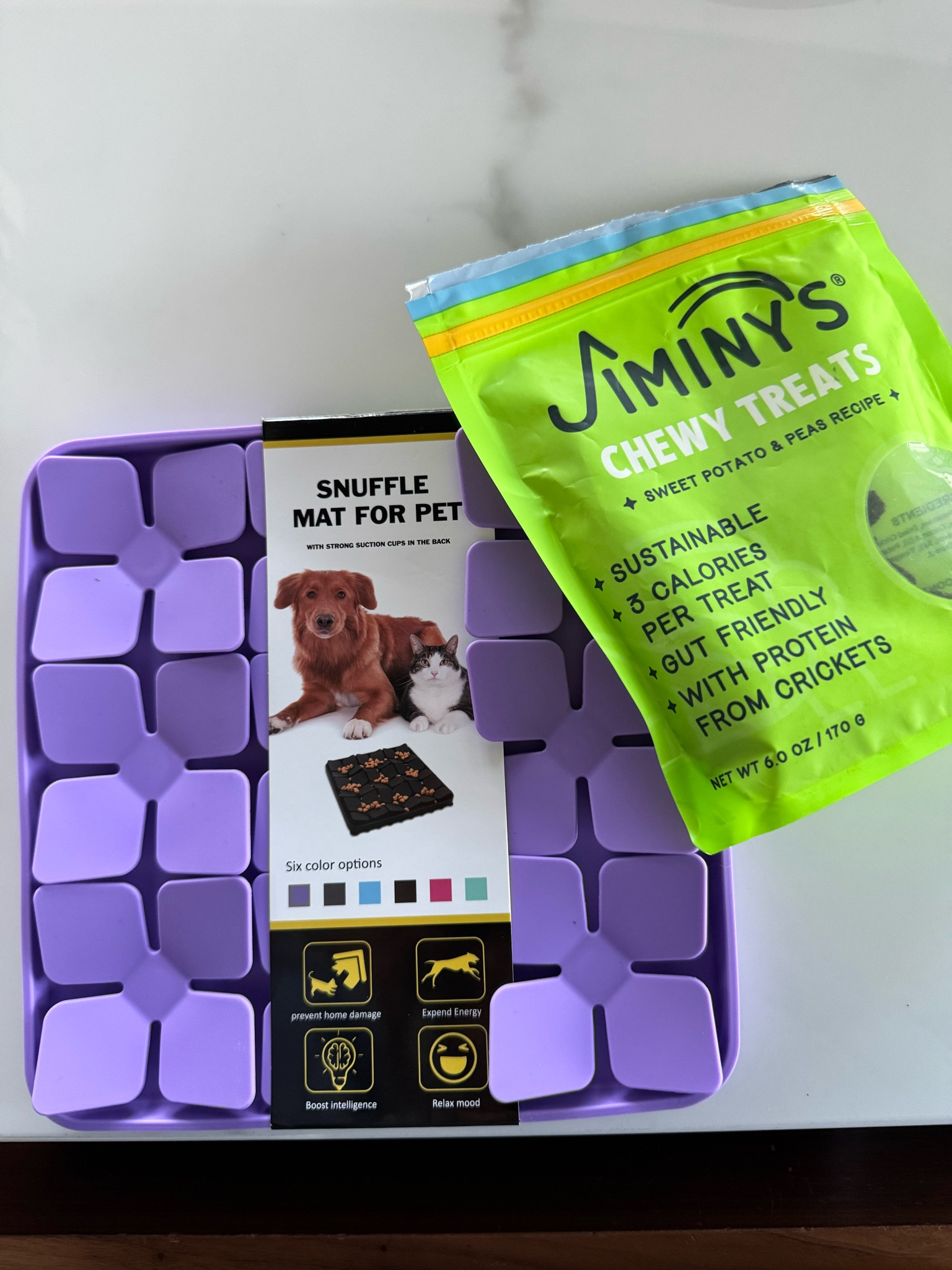 Last minute gift idea for dogs and dog moms you can still get on time for Christmas from Amazon: silicone snuffle mat with Jiminy’s dog treats made from crickets 


#LTKHoliday