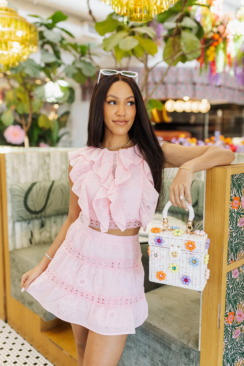 Sweet Peony Skirt - Pink | The Impeccable Pig