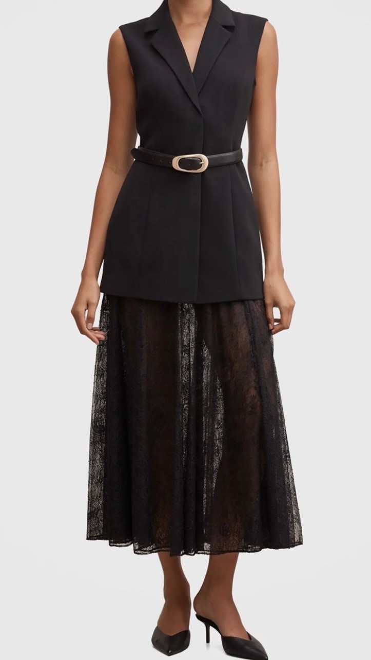 Love the black lace dress