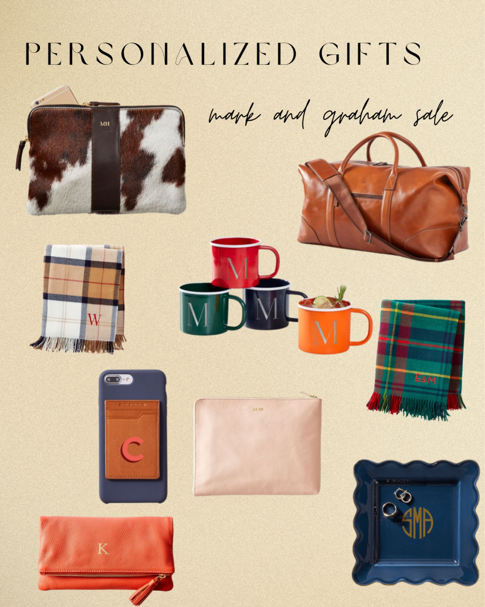 I am always so pleased with the quality of mark and graham’s products, and they’re always some of my favorite gifts! These top picks are on sale for you to grab early for your holiday gift list!

#giftsforall
#personalizedgifts
#monogram

#LTKsalealert #LTKHoliday #LTKhome