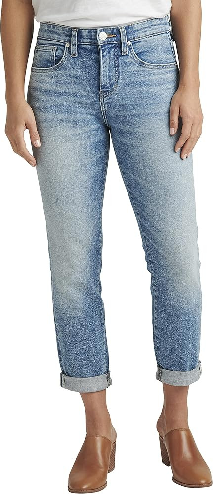 Jag Jeans Women's Carter Mid Rise Girlfriend Jeans | Amazon (US)