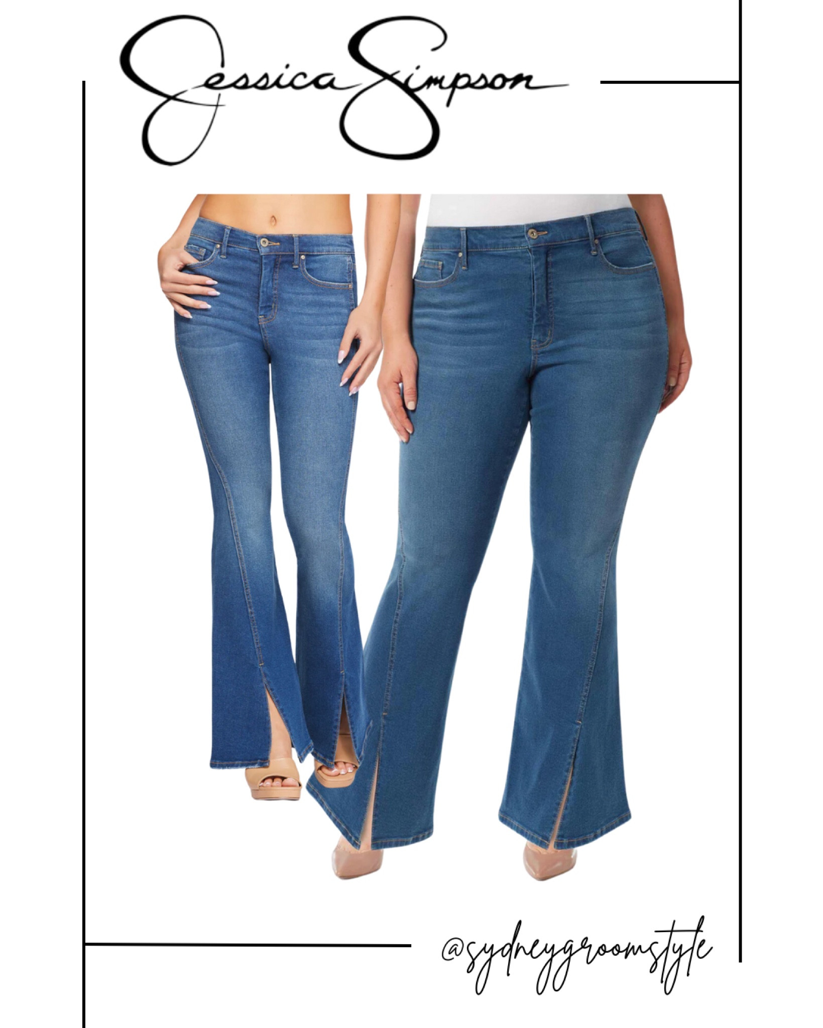Denim wide, leg front slip high rise, slit plus size mid size, body, positive inclusive, sizing denim, jeans, jean material, medium wash Jessica Simpson

#LTKplussize #LTKmidsize #LTKfindsunder100