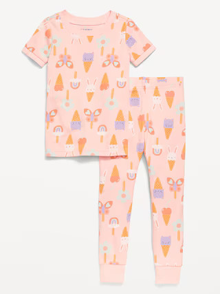 Snug-Fit Ribbed Pajama Set for Toddler & Baby | Old Navy (US)