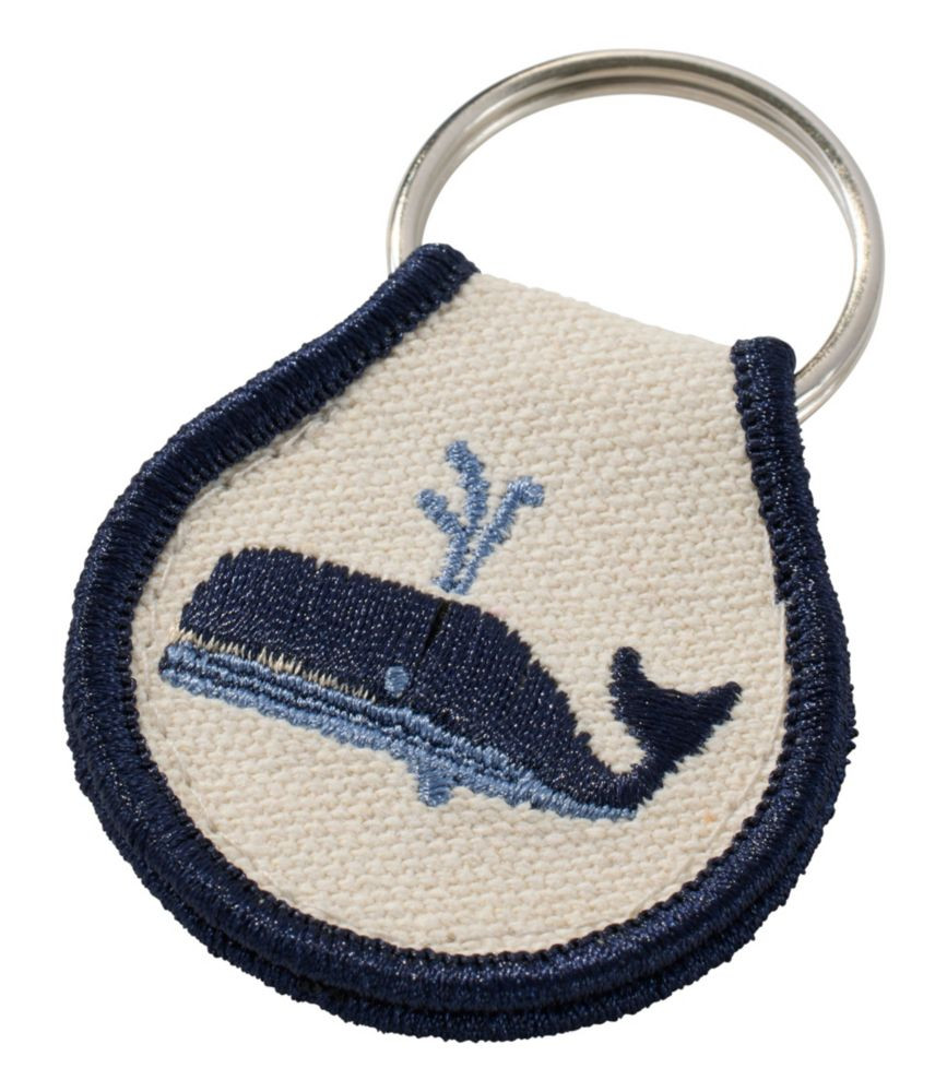 Embroidered Patch Charm, Whale | L.L. Bean