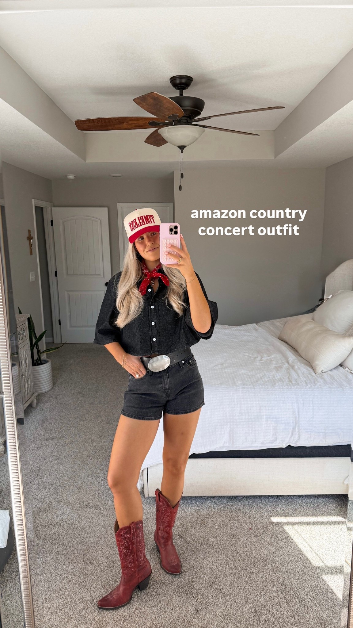 size small in top & 26 in shorts 

amazon country concert wester stagecoach festival outfit 

#LTKTall #LTKFestival #LTKootd