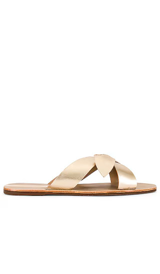 Tais Bow Sandal in Gold | Revolve Clothing (Global)