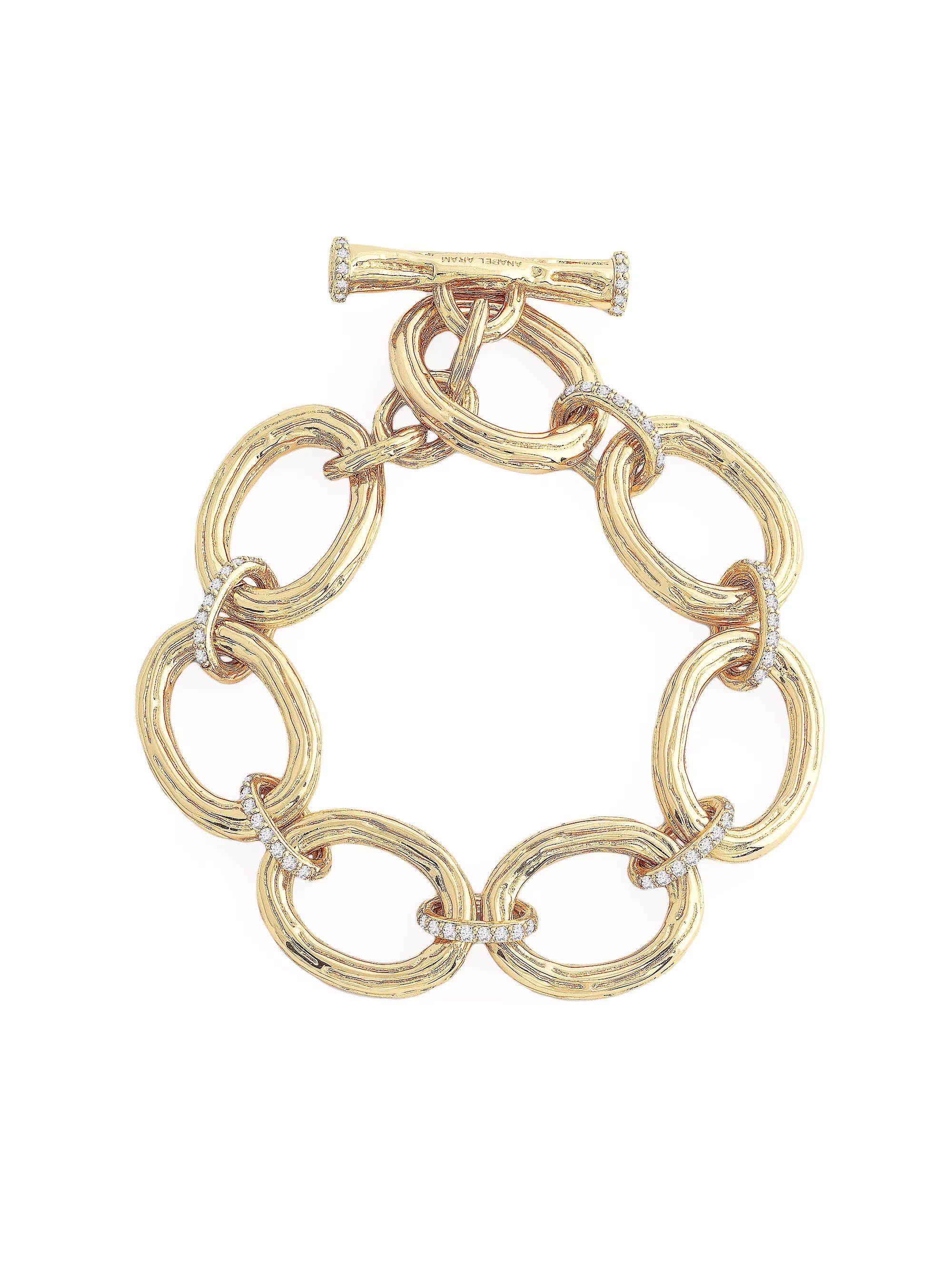 Enchanted Forest 18K Gold-Plated & Cubic Zirconia Chain Bracelet | Saks Fifth Avenue