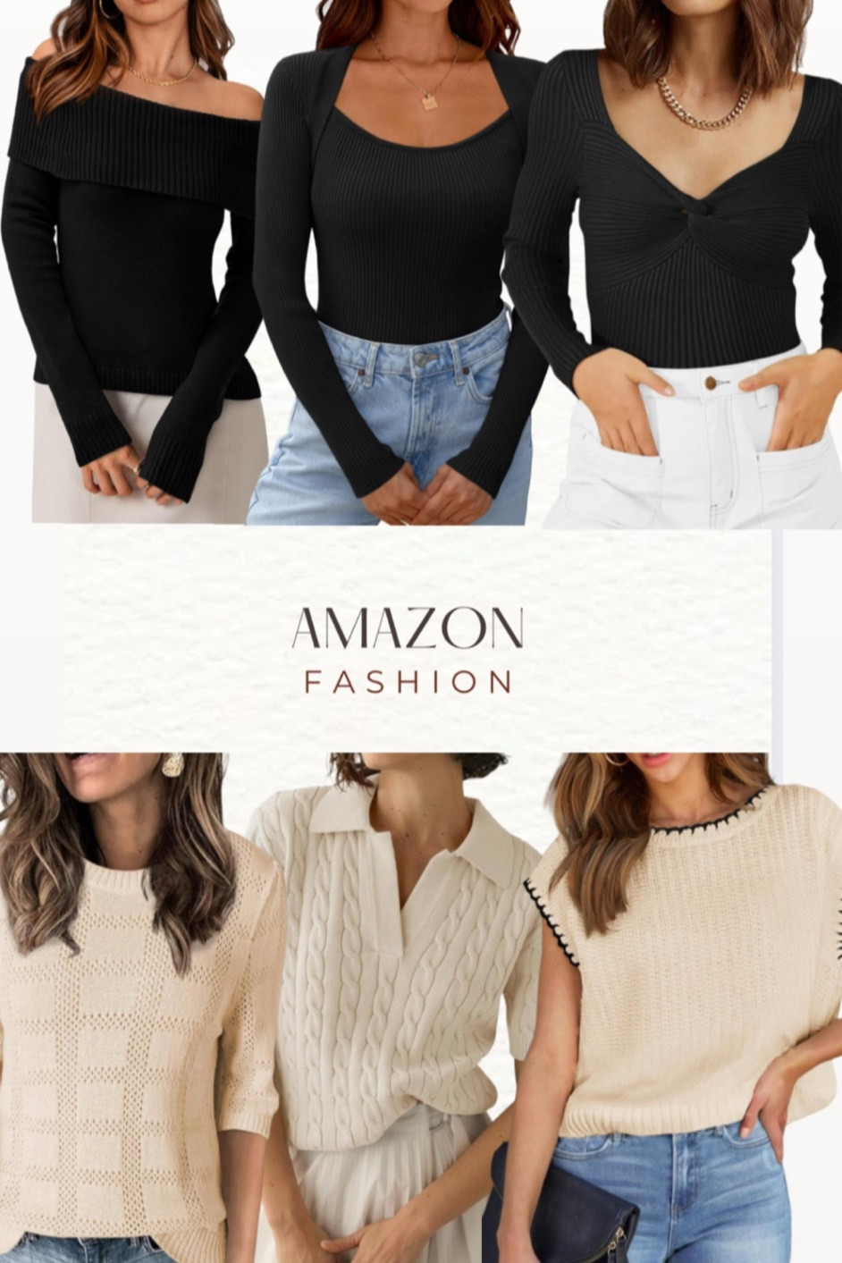 Workeear tops 
Women’s basic tops
Most loved tops
Amazon fashion 

#LTKWorkwear ##LTKOver40 #LTKU #LTKMidsize

#LTKSeasonal #LTKFindsUnder50 #LTKStyleTip #fyp