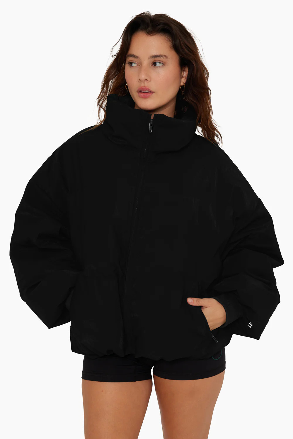 COATED POLY OVERSIZED PUFFER - ONYX | SET Active