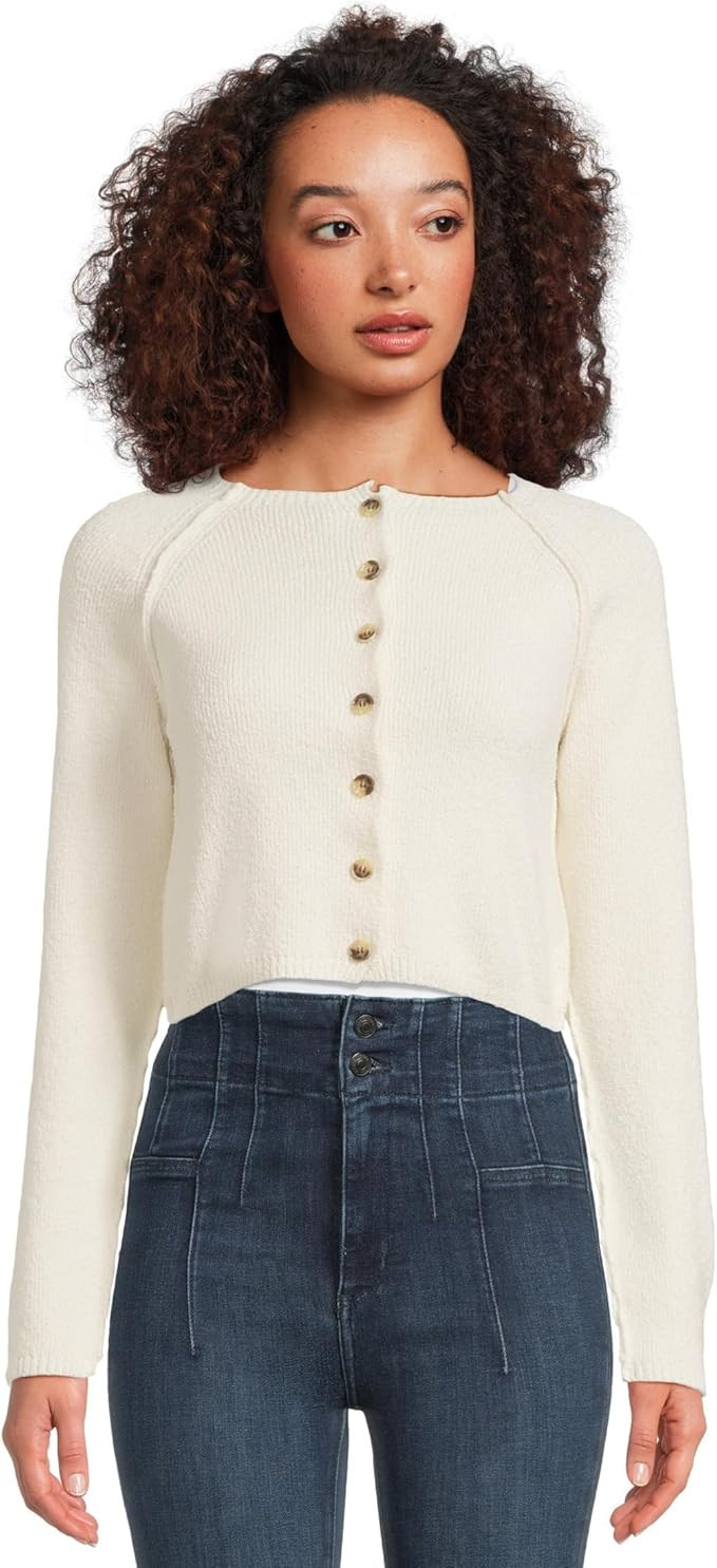 Free People Women's Sydney Shrunken Cardi | Amazon (US)