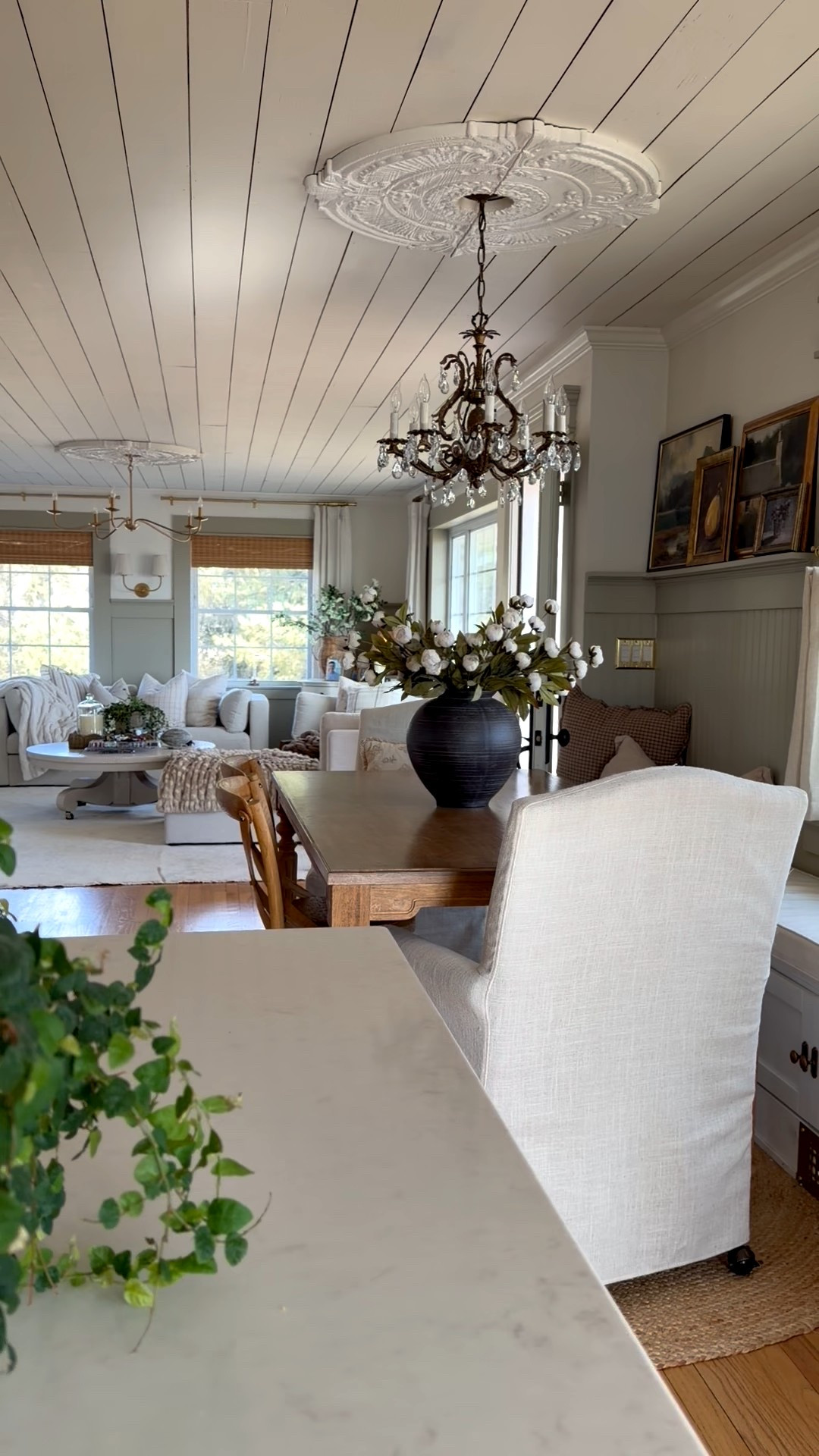 Linked what I could 🤍 Chandelier over the dining table is an antique. 

Home decor
Cottage style 
Target 

#LTKvlog #LTKHome #LTKmomlife