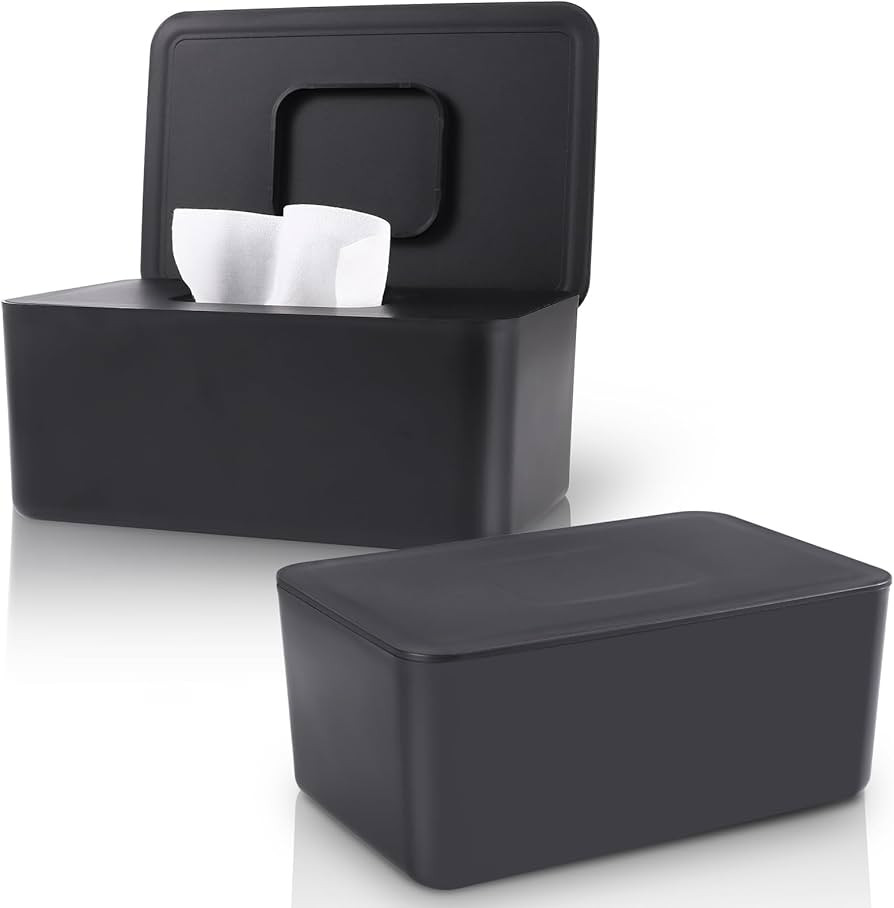 2 Pack LEQXGO Baby Wipes Dispenser, Wipes Dispenser Baby Wipes Case, Baby Wipe Holder for Fresh W... | Amazon (US)