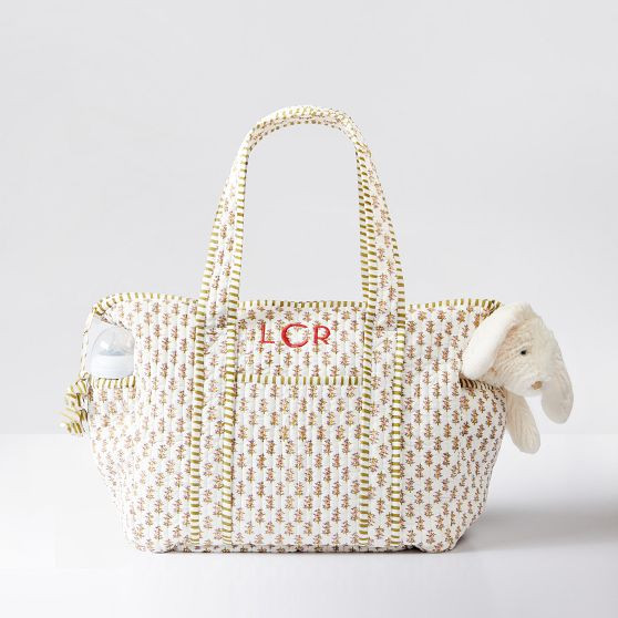 Block Print Diaper Bag | Mark and Graham