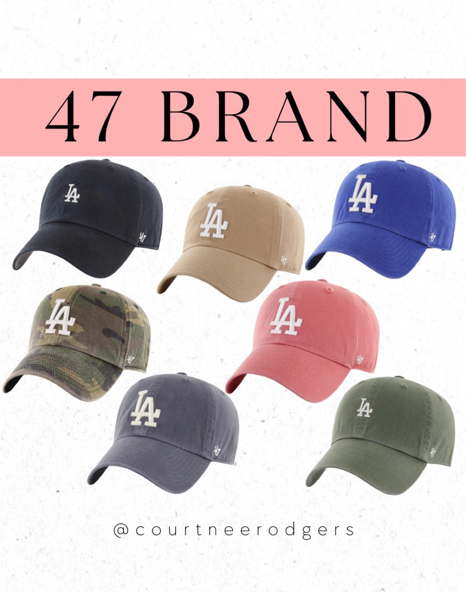 47 Brand Los Angeles Dodgers Base Runner Mini Logo Cap Khaki