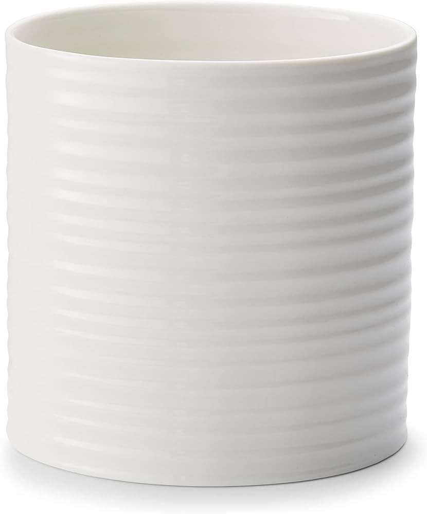 Portmeirion Sophie Conran White Oval Utensil Holder | 7.5 Inch Extra Large Utensil Crock for Kitc... | Amazon (US)