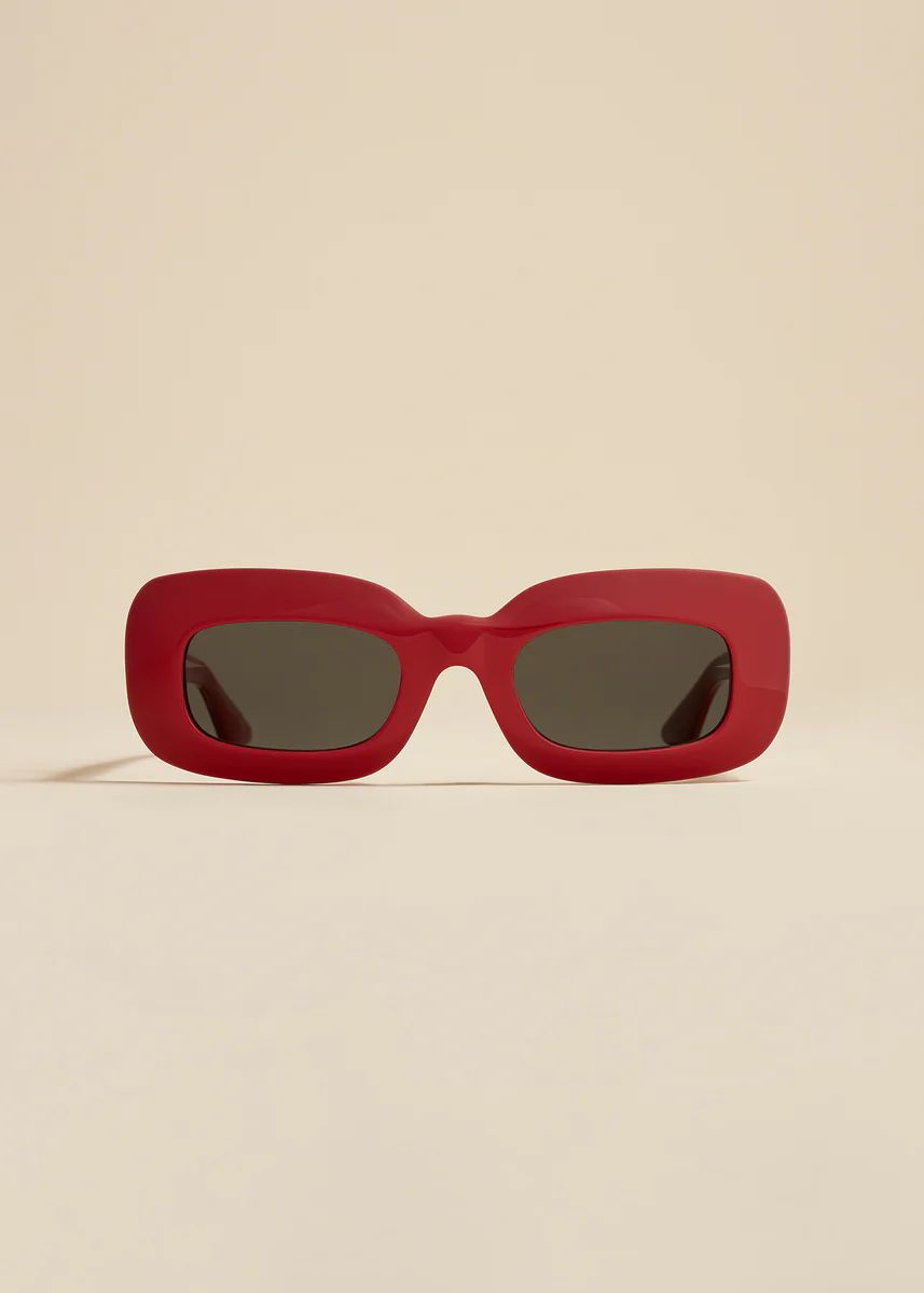 The KHAITE x Oliver Peoples 1966C in Red and Grey | Khaite