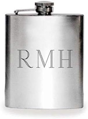 1 X Personalized 6oz Stainless Steel Flask - Free Engraving | Amazon (US)