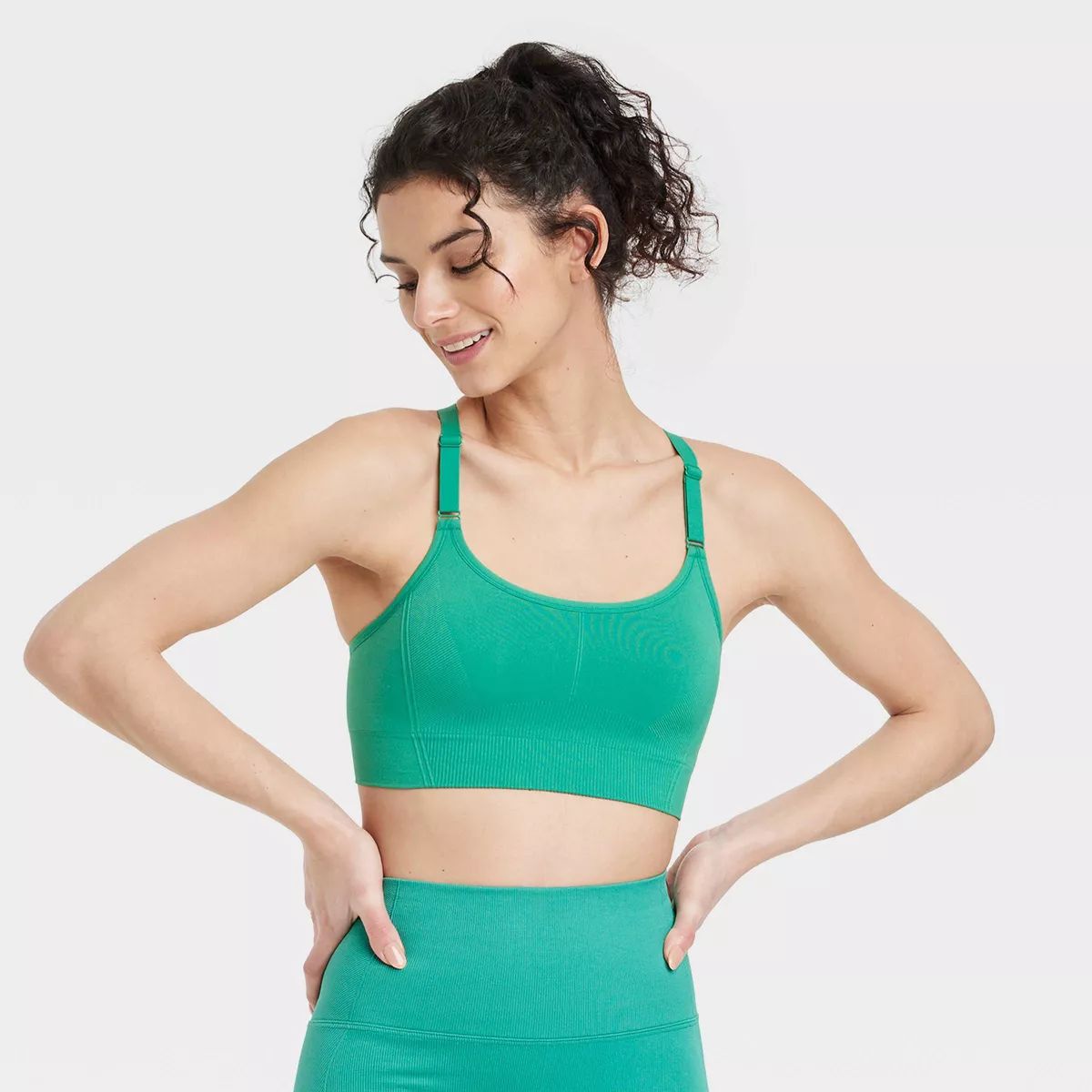 Women's Seamless Medium Support Cami  Sports Bra - All In Motion™ | Target