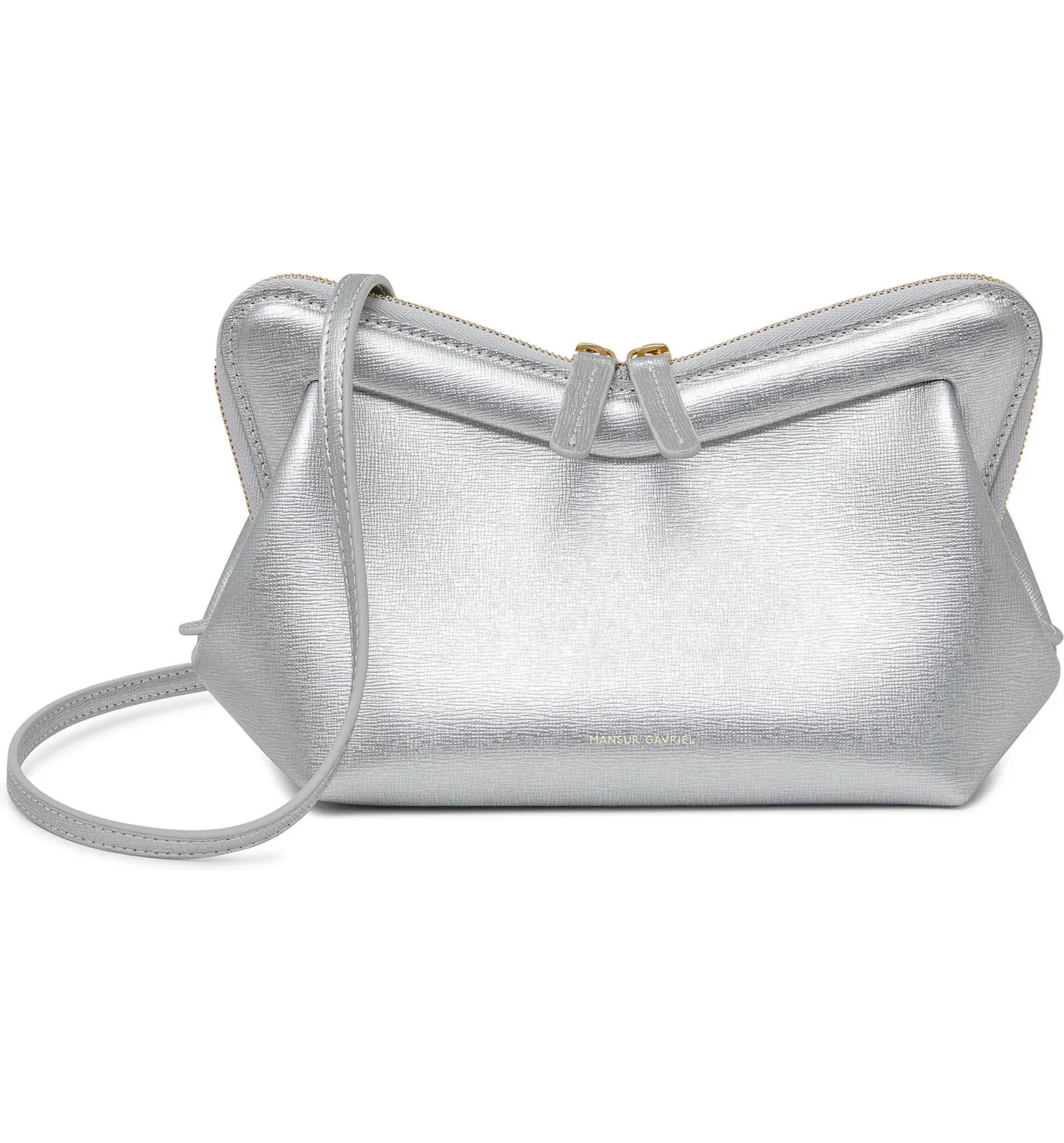 Mini M Frame Metallic Leather Shoulder Bag | Nordstrom