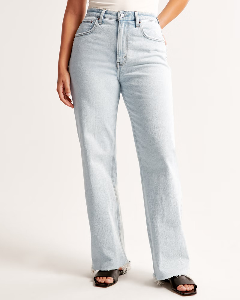 Women's Curve Love High Rise 90s Relaxed Jean | Women's Bottoms | Abercrombie.com | Abercrombie & Fitch (US)