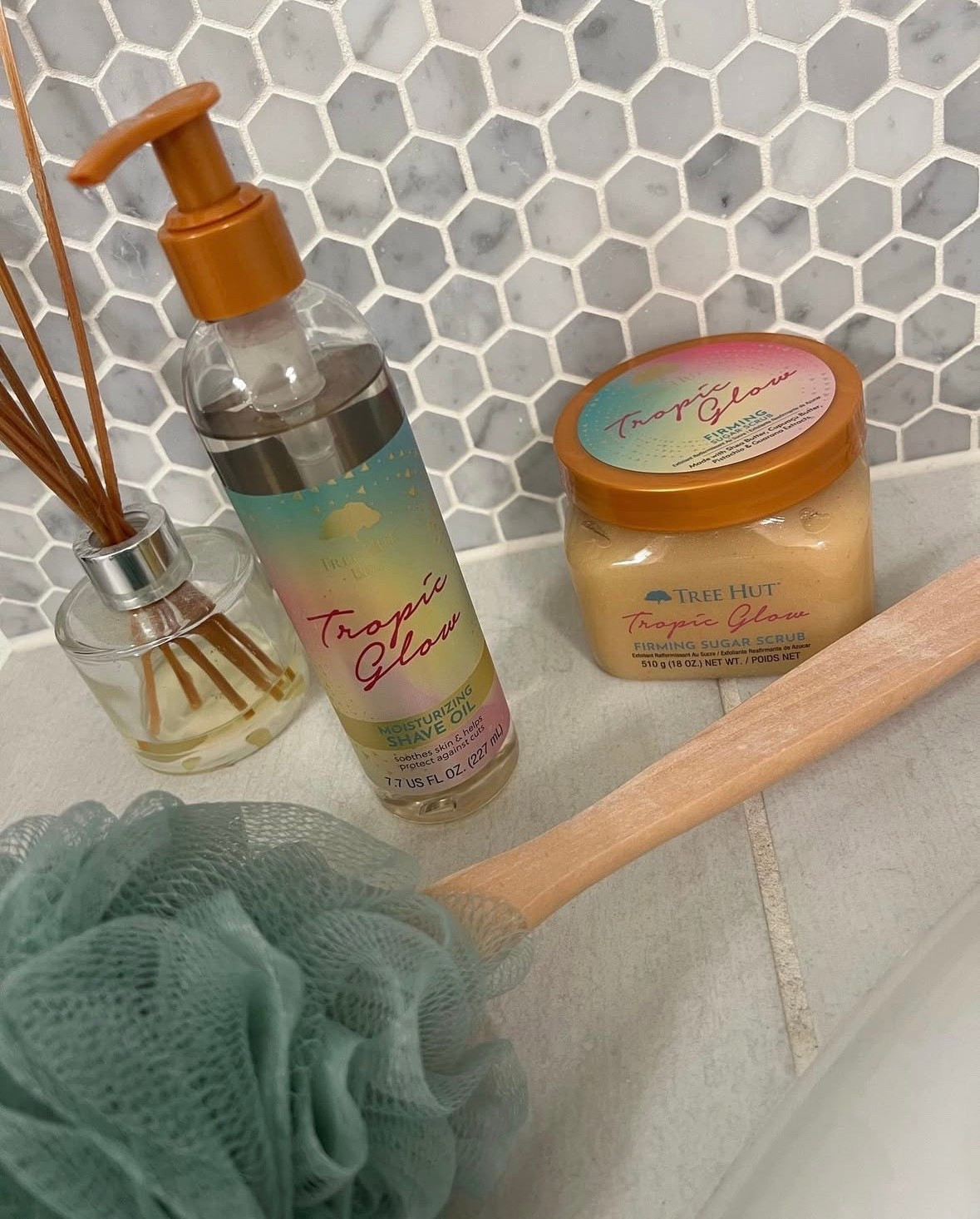 After a long day on my feet, these are just a few of my relaxation all stars ⭐️ Sugar scrub and shave oil from @treehut help revive my body. Nothing beats a hot soak with these stand outs  

#LTKmomlife #LTKselfcare #LTKdayinmylife
