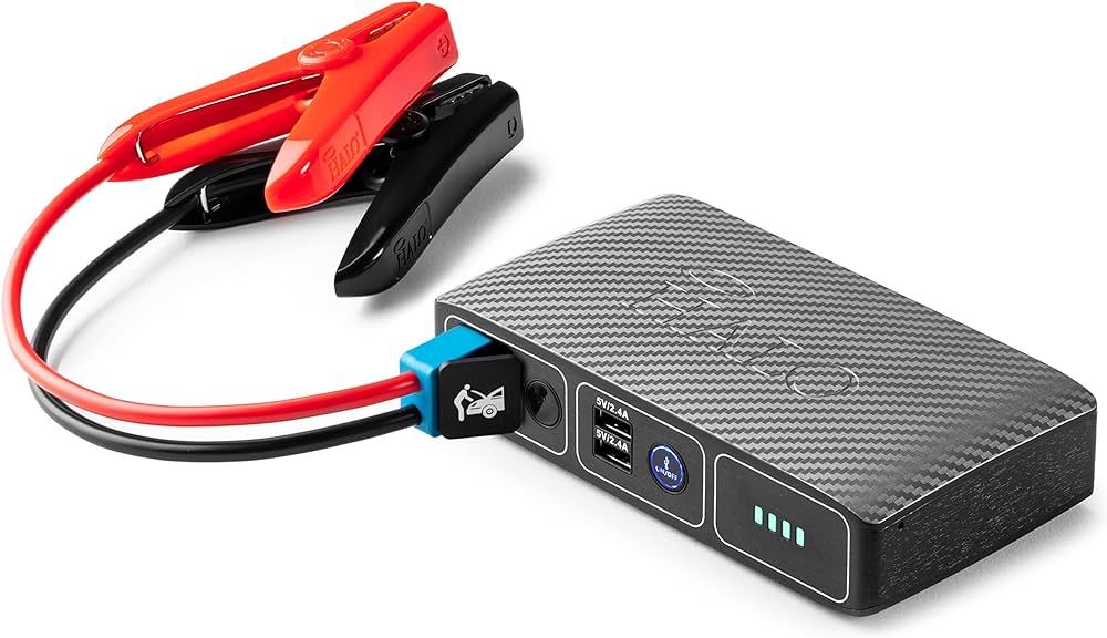 HALO Bolt Compact Portable Car Jump Starter - Car Battery Jump Starter with 2 USB Ports to Charge... | Amazon (US)