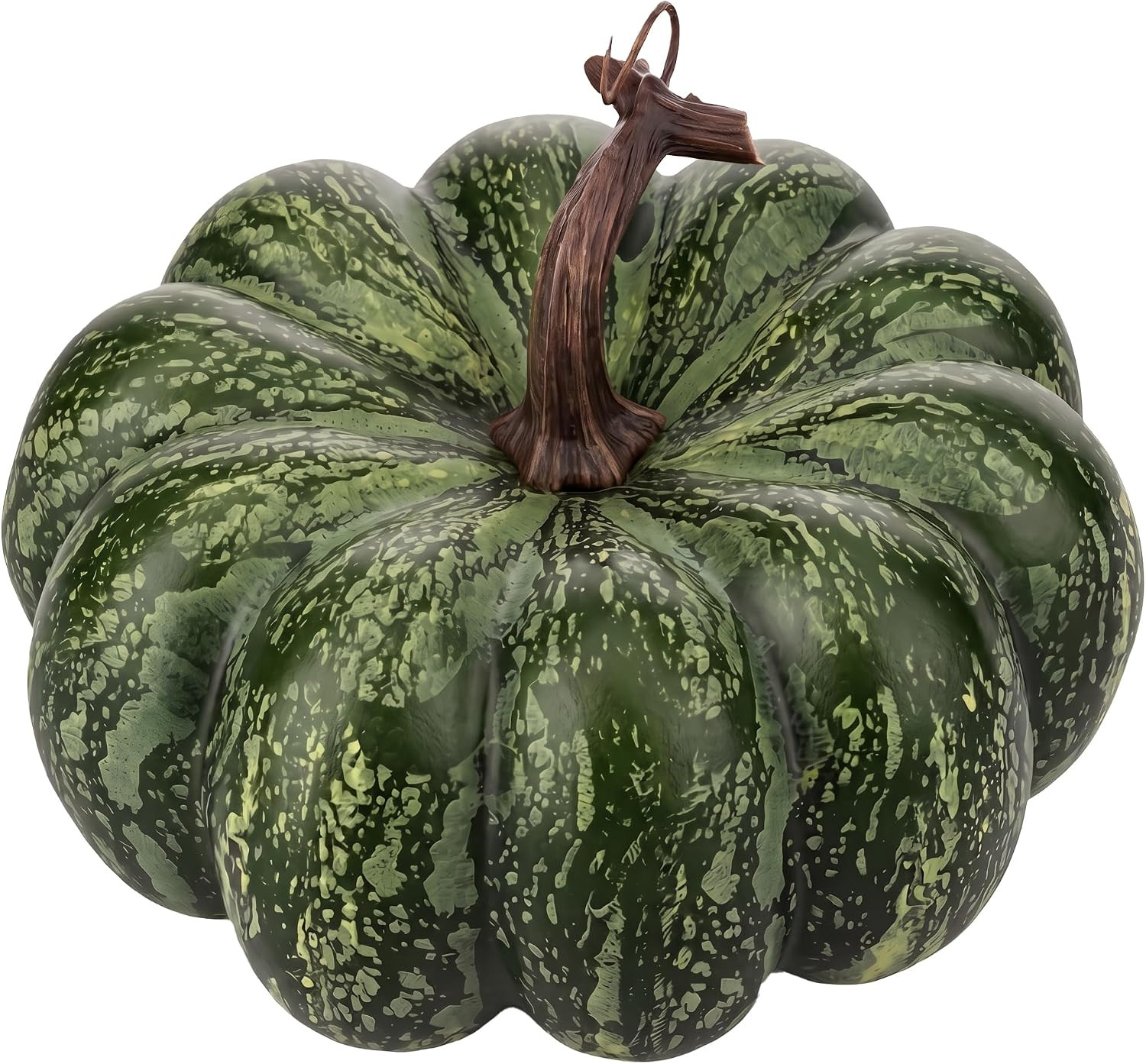 6.5" Green Fake Faux Pumpkin Foam Decor Thanksgiving DIY Ornament | Amazon (US)