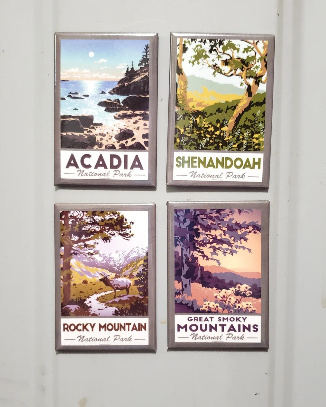 National Park Magnet | Vintage Travel Poster Refrigerator Magnet | Etsy (US)