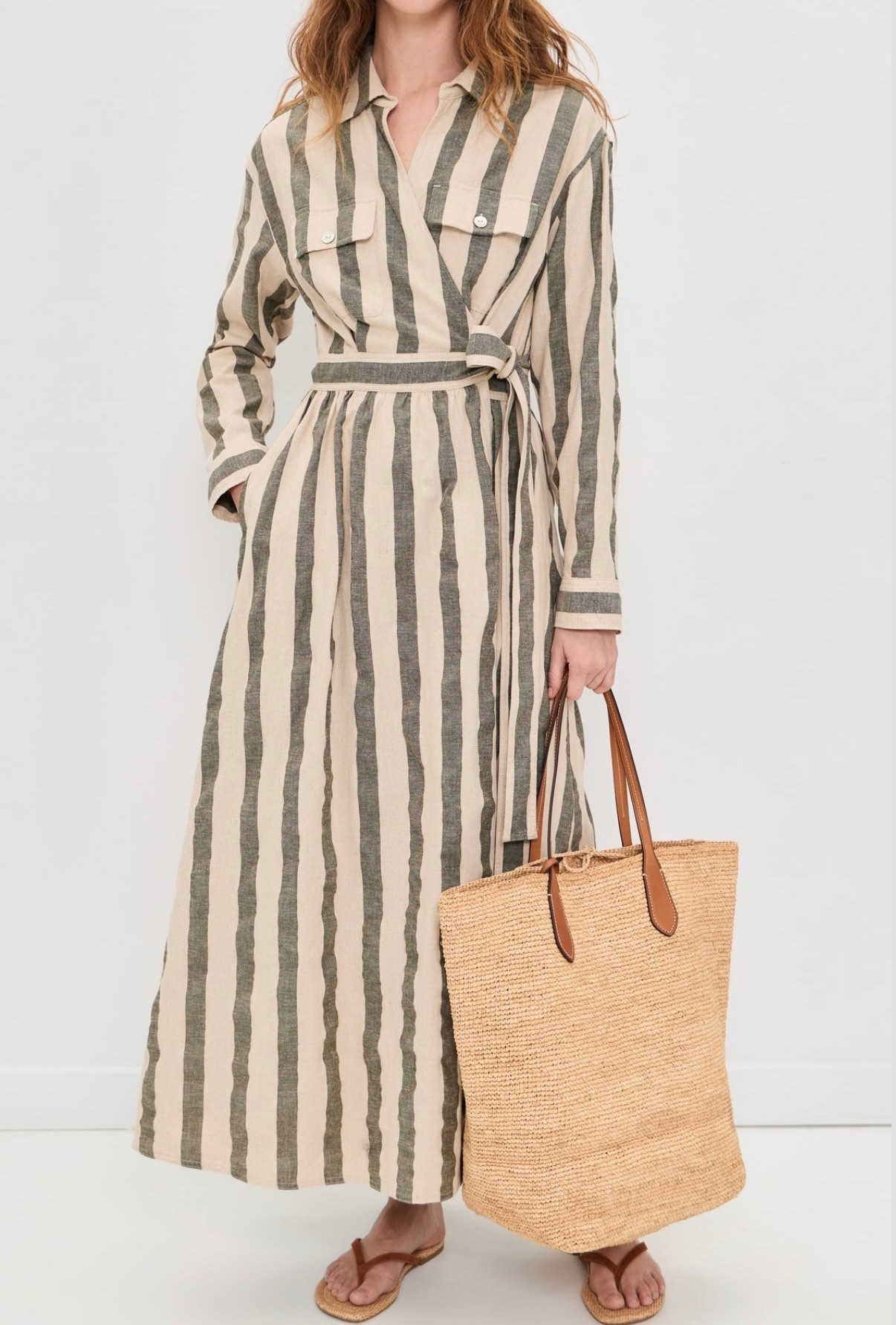 Linen dress
Wrap dress
Vacation 

#LTKSeasonal