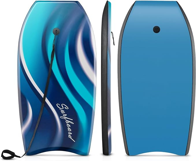 Goplus 41''/37''/33'' Lightweight Body Board for Beach, Surf Board with EPS Core, XPE Deck, HDPE ... | Amazon (US)